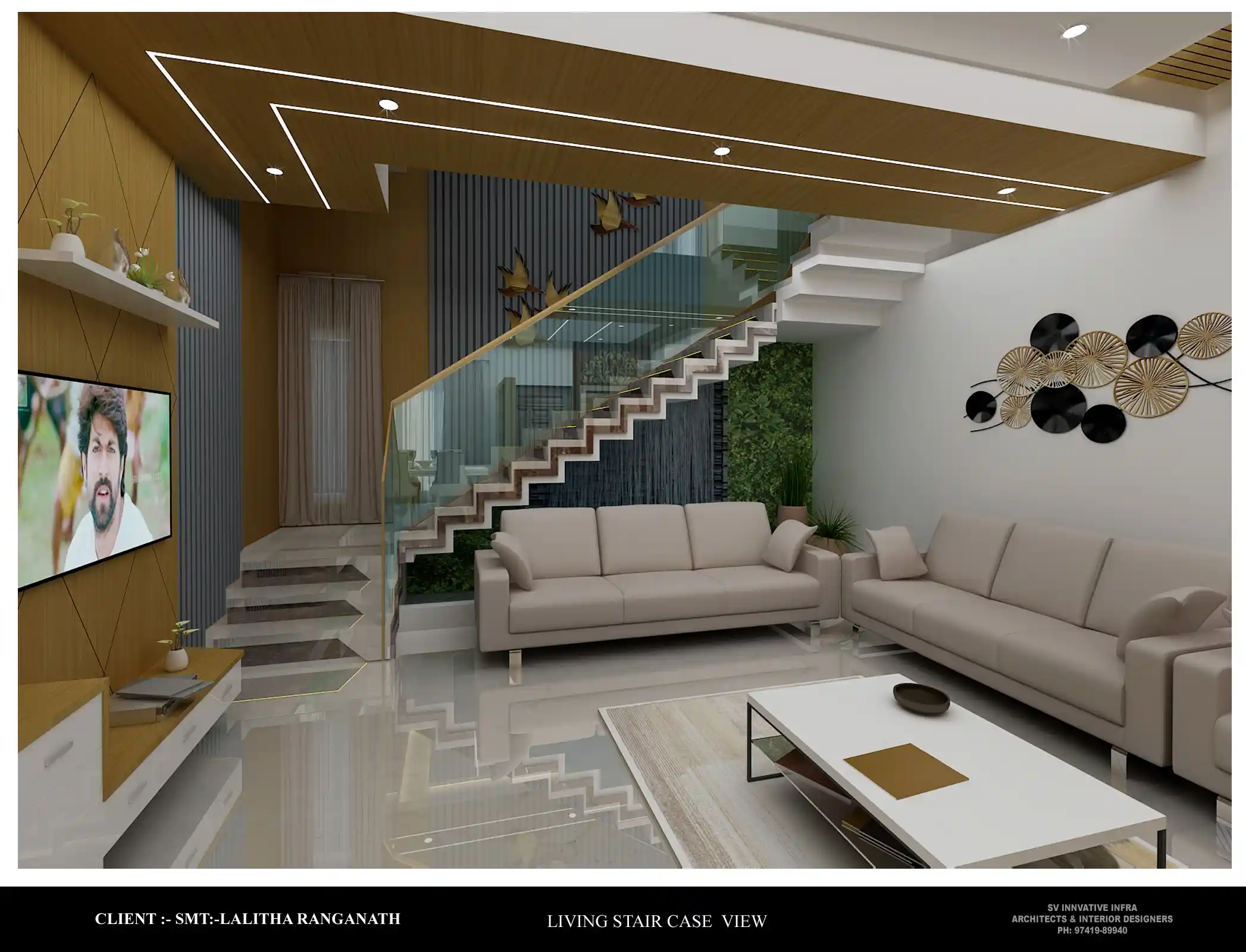 Luxury villa architecture, staircase design and civil construction in Bengaluru - View 3
